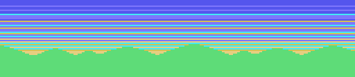 Sky, blue over green hills