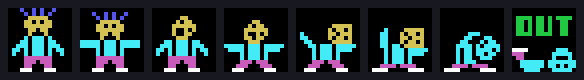 The eight frames of dying