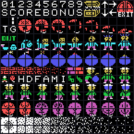 The in-game tiles