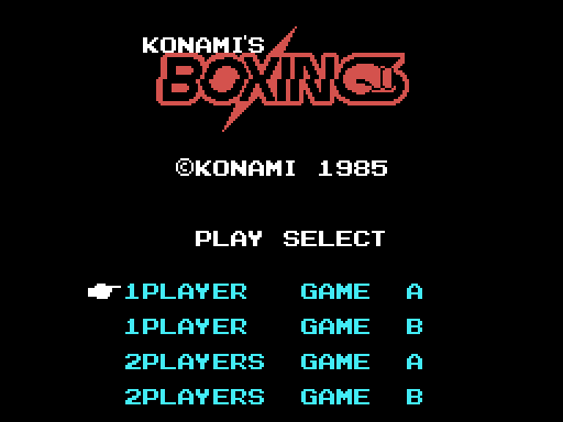 The title screen