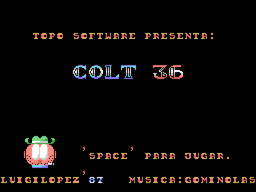 The title screen