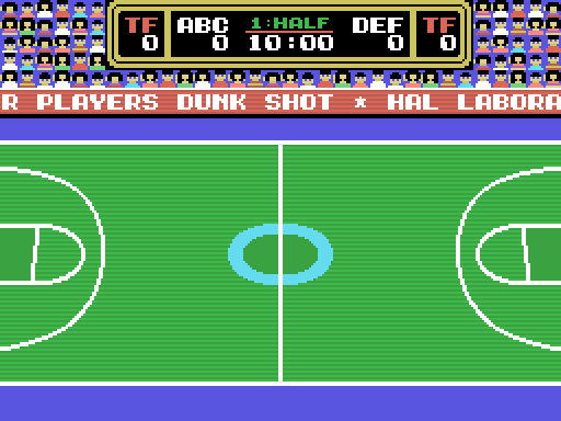 The match at the tip-off