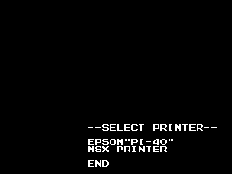 Choosing a printer