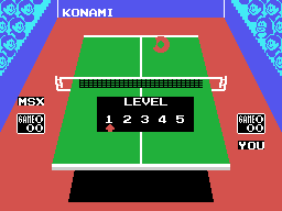 The level menu