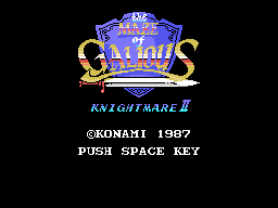 The title screen