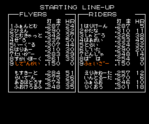 The line-up