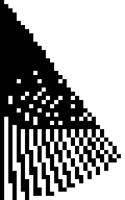 The 33 phases of the vine on top of each other