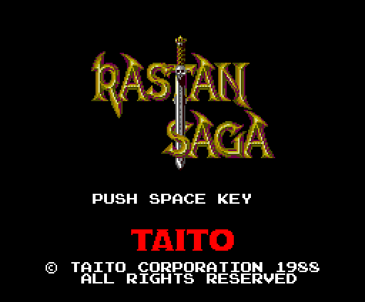 The title screen
