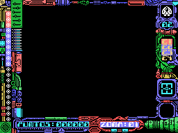 The game screen's frame, drawn from the tape's own data