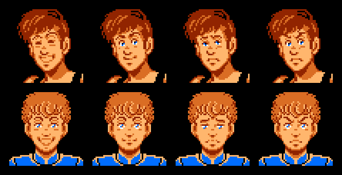 The faces