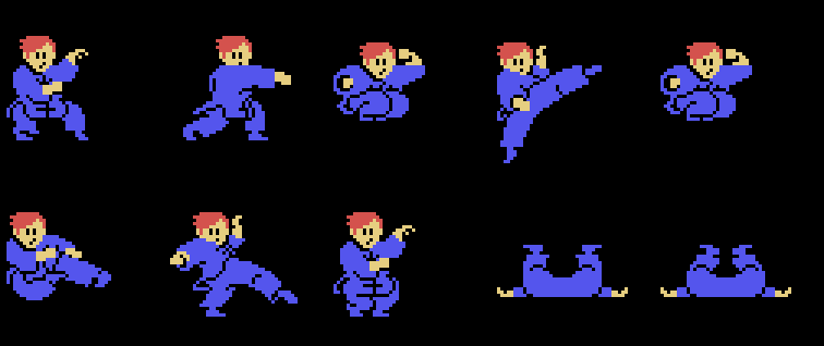 The ten poses